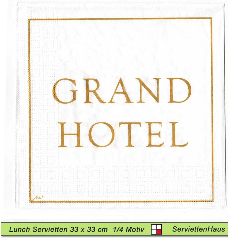 Grand Hotel - 1 Lunch Serviette